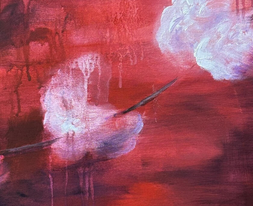 Red Interval 16 x 20 acrylic on canvas